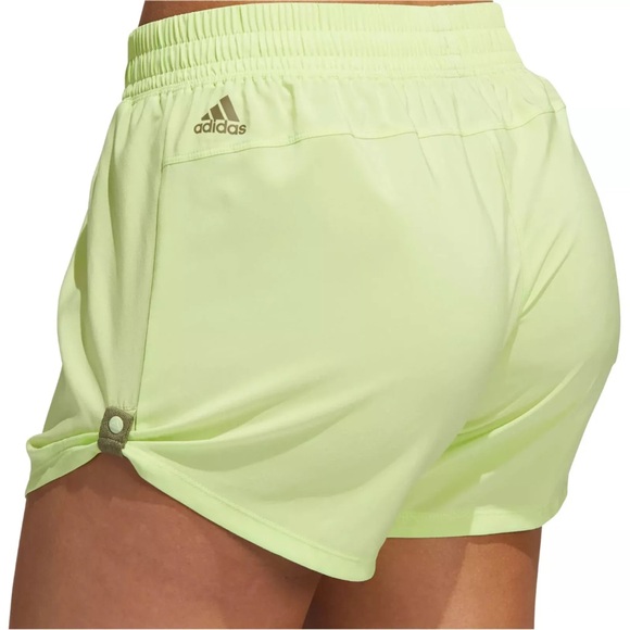 NWT ADIDAS PULSE LIME PACER SNAP RUNNING TRAINING GYM SHORTS WOMENS SZ SMALL - Picture 3 of 13